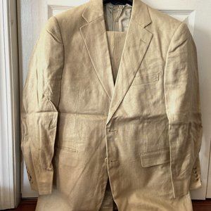 EUC Brooks Brothers Linen Khaki Suit
